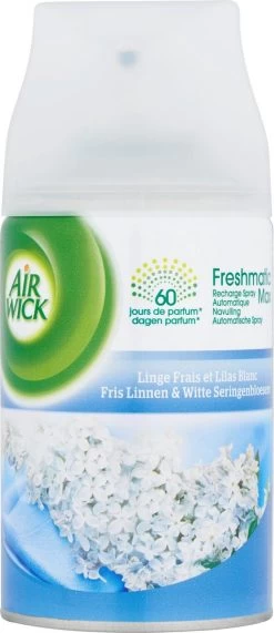 AIRWICK Freshmatic Automatische Spray Refill Frisse Linnen & Witte Bloemen Krimp - (3x250ml) -Leven Producten Winkel 519x1200 2