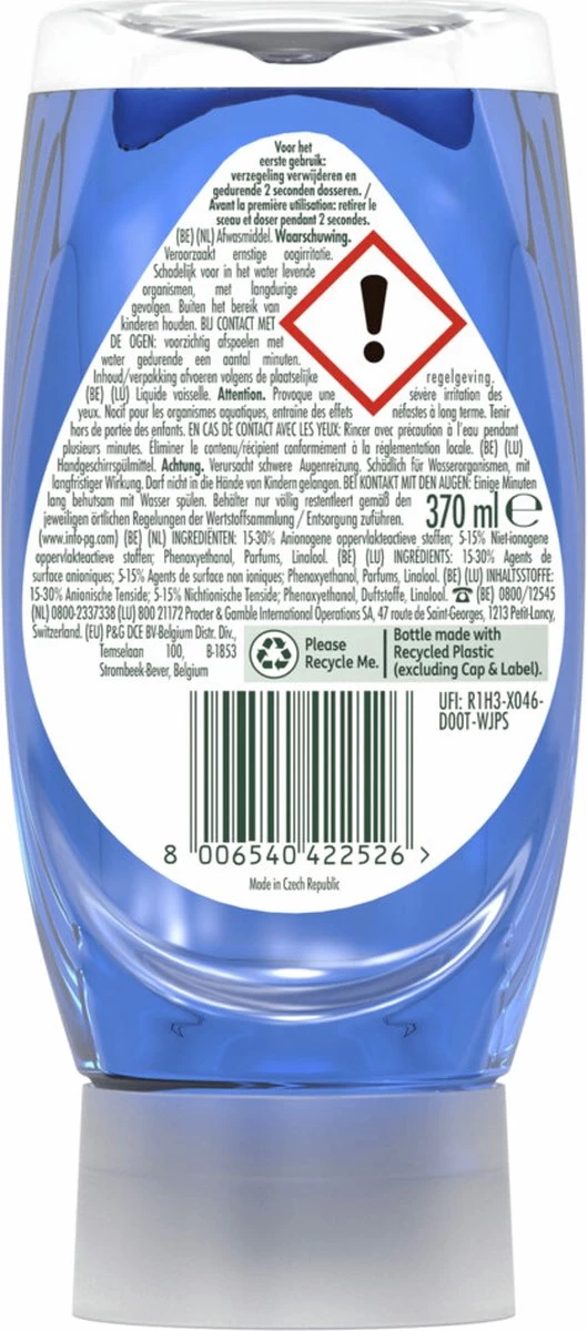 8x Dreft Max Power Afwasmiddel Extra Hygiëne 370 Ml 8 8x Dreft Max Power Afwasmiddel Extra Hygiëne 370 Ml - Afbeelding 6