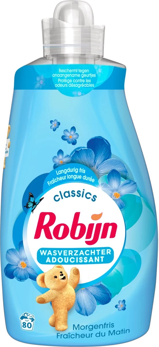Robijn Wasverzachter - Morgenfris - Voordeelverpakking 4 X 80 Wasbeurten 3 Robijn Wasverzachter - Morgenfris - Voordeelverpakking 4 X 80 Wasbeurten