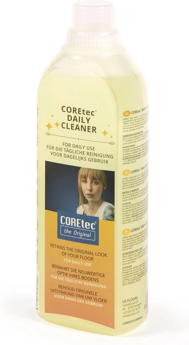 Coretec Daily Cleaner, Fles, 1 Liter 3 Coretec Daily Cleaner, Fles, 1 Liter