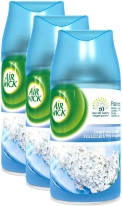 AIRWICK Freshmatic Automatische Spray Refill Frisse Linnen & Witte Bloemen Krimp - (3x250ml) -Leven Producten Winkel 712x1200 1