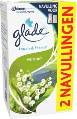 Glade By Brise Touch & Fresh Muguet Navulling - 2 Stuks -Leven Producten Winkel 780x1200