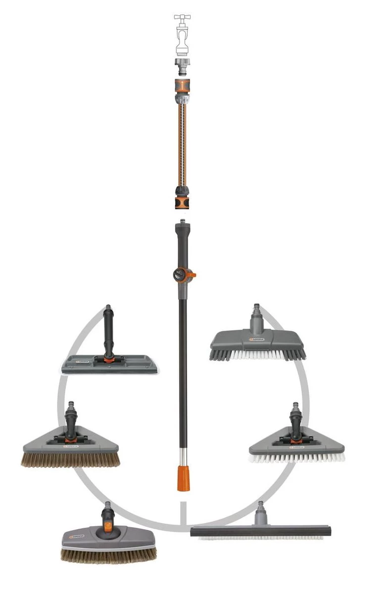 GARDENA Cleansystem Raamborstel Met Trekker - Werkbreedte 31 Cm 4 GARDENA Cleansystem Raamborstel Met Trekker - Werkbreedte 31 Cm - Afbeelding 2
