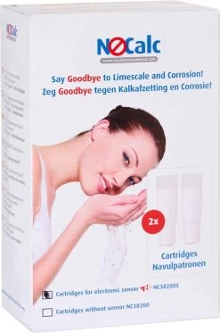 NoCalc Navulpatronen - 2 Stuks - Gebruik I.c.m. Electronic Sensor - Waterontharder - Waterontkalker -Leven Producten Winkel 794x1200