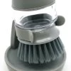 In Round Afwasborstel Met Zeepdispenser / Zeepreservoir – Inclusief Houder – Grijs – Afwas Borstel – Zeep Handborstel – Doseerpomp – Afwasmiddel Dispenser – Navulbaar -Leven Producten Winkel 809x1200