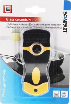 Scanpart Kookplaat Schraper - Schraapijzer - Radeermes - Voor Alle Glazen Kookplaten - Zoals Keramische Inductie En Halogeen Kookplaten - Kunststof - Vervangbaar Mesje - Krasvrij -Leven Producten Winkel 824x1200 1