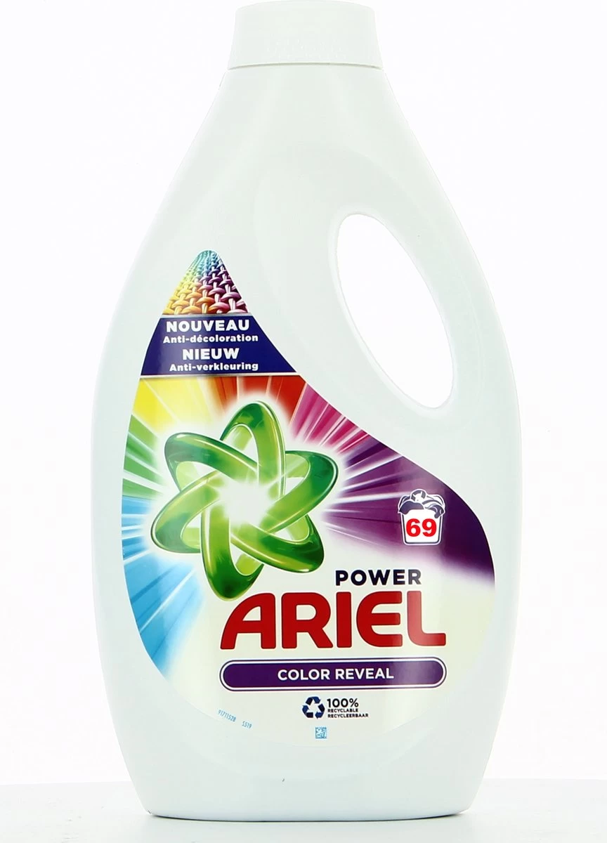 Ariel Power Color Vloeibaar Wasmiddel 3 Ariel Power Color Vloeibaar Wasmiddel