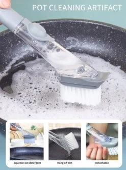 OXO Good Grips Afwasborstel Met Zeepdispenser -Leven Producten Winkel 887x1200