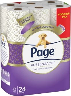 Page Toiletpapier - Kussenzacht Wc Papier - Voordeelverpakking - 24 Rollen -Leven Producten Winkel 895x1200