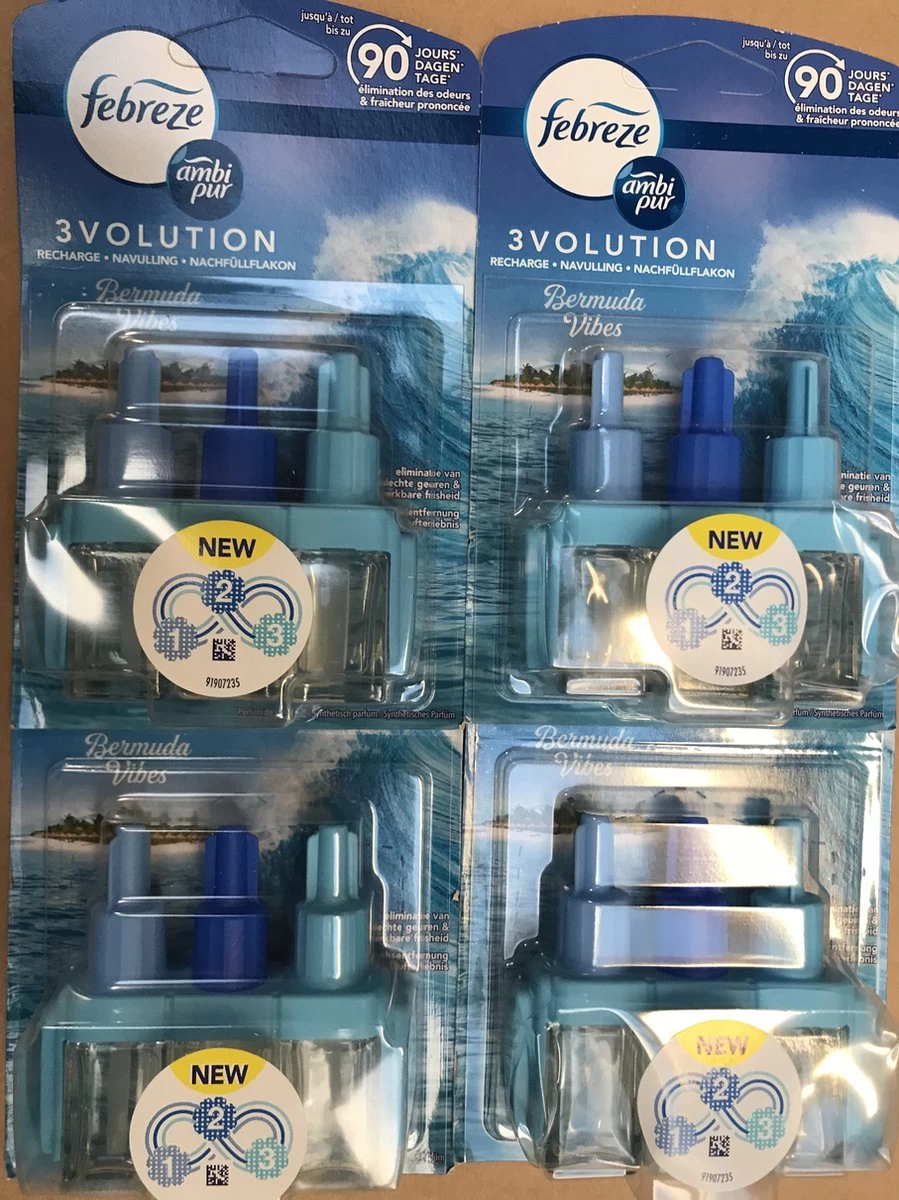 Ambi Pur Luchtverfrisser Navulling 3Volution Bermuda Vibes 4x Stuks