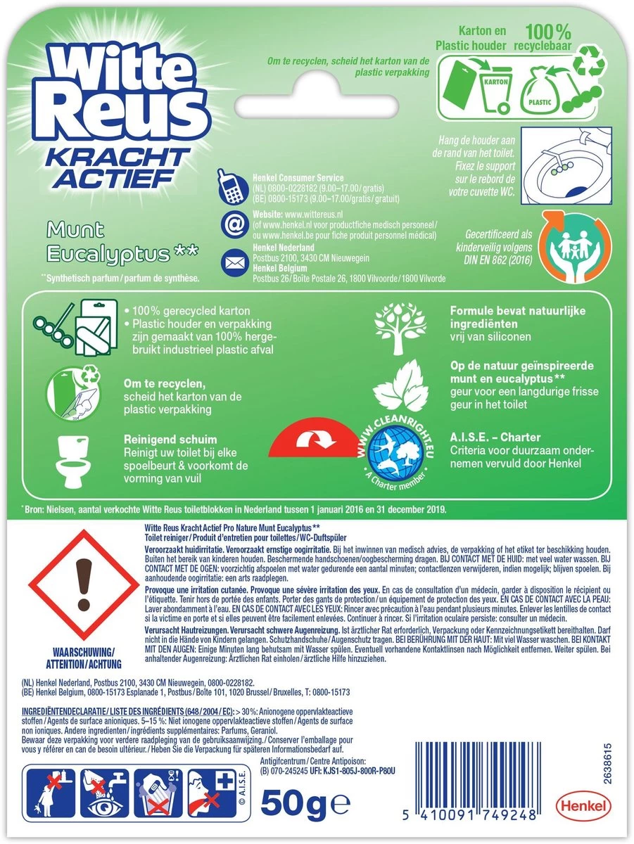 Witte Reus Pro Nature Munt Eucalyptus - 10 Stuks 9 Witte Reus Pro Nature Munt Eucalyptus - 10 Stuks - Afbeelding 7