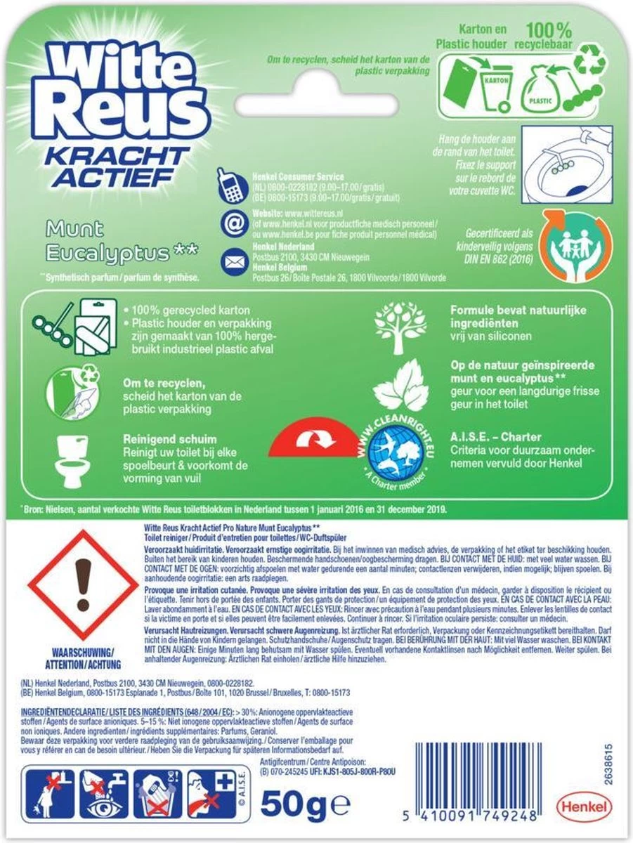 Witte Reus Pro Nature Munt Eucalyptus - 10 Stuks 14 Witte Reus Pro Nature Munt Eucalyptus - 10 Stuks - Afbeelding 12