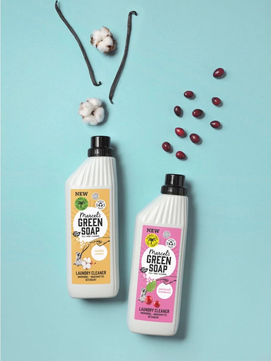 Marcel's Green Soap Wasmiddel Vanille & Katoen - 19 Wasbeurten - 1 Liter - Palmolievrij 9 Marcel's Green Soap Wasmiddel Vanille & Katoen - 19 Wasbeurten - 1 Liter - Palmolievrij - Afbeelding 7