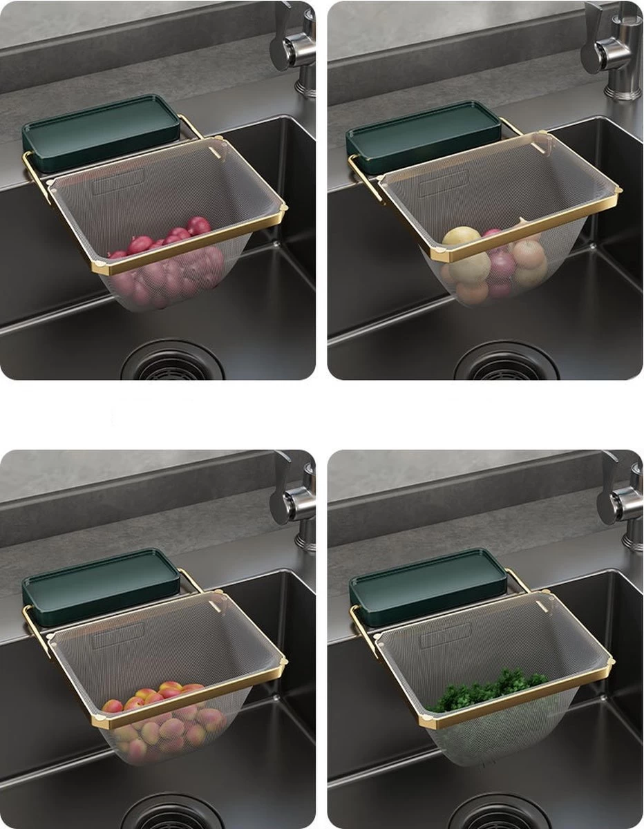 Merkloos Gootsteen Organizer - Gootsteen Afval Netje - Gootsteenontstopper -Gootsteen Zeef Netto- Sink Filter Rack Anti-Blokkeren Wegwerp-Fijne Mesh Filter Aanrecht Zeef Mesh Tas Voor Keuken- Spoelbak - Incl. 50 Netjes 4 Merkloos Gootsteen Organizer - Gootsteen Afval Netje - Gootsteenontstopper -Gootsteen Zeef Netto- Sink Filter Rack Anti-Blokkeren Wegwerp-Fijne Mesh Filter Aanrecht Zeef Mesh Tas Voor Keuken- Spoelbak - Incl. 50 Netjes - Afbeelding 2