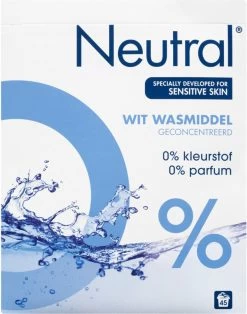 Neutral Waspoeder Wit Parfumvrij - 4x45 Wasbeurten - Voordeelverpakking -Leven Producten Winkel 945x1200
