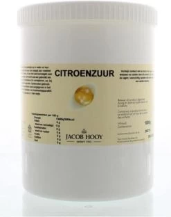 Jacob Hooy Citroenzuur Meelkristal 1 Kg -Leven Producten Winkel 949x1200 1