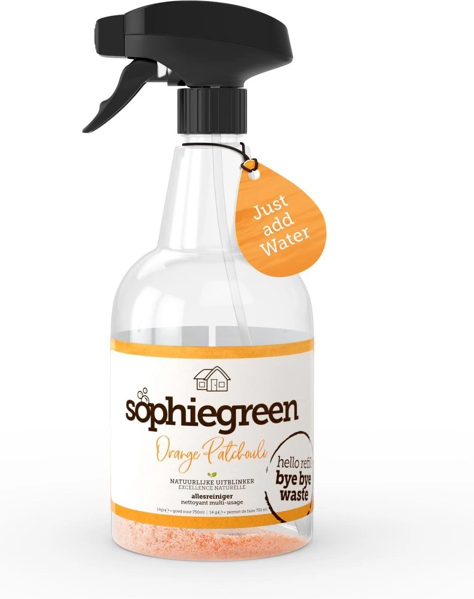 SophieGreen Full House Pakket: Allesreiniger + Keukenreiniger + Badkamerreinger + Sopje Allesreiniger 100g 5 SophieGreen Full House Pakket: Allesreiniger + Keukenreiniger + Badkamerreinger + Sopje Allesreiniger 100g - Afbeelding 3