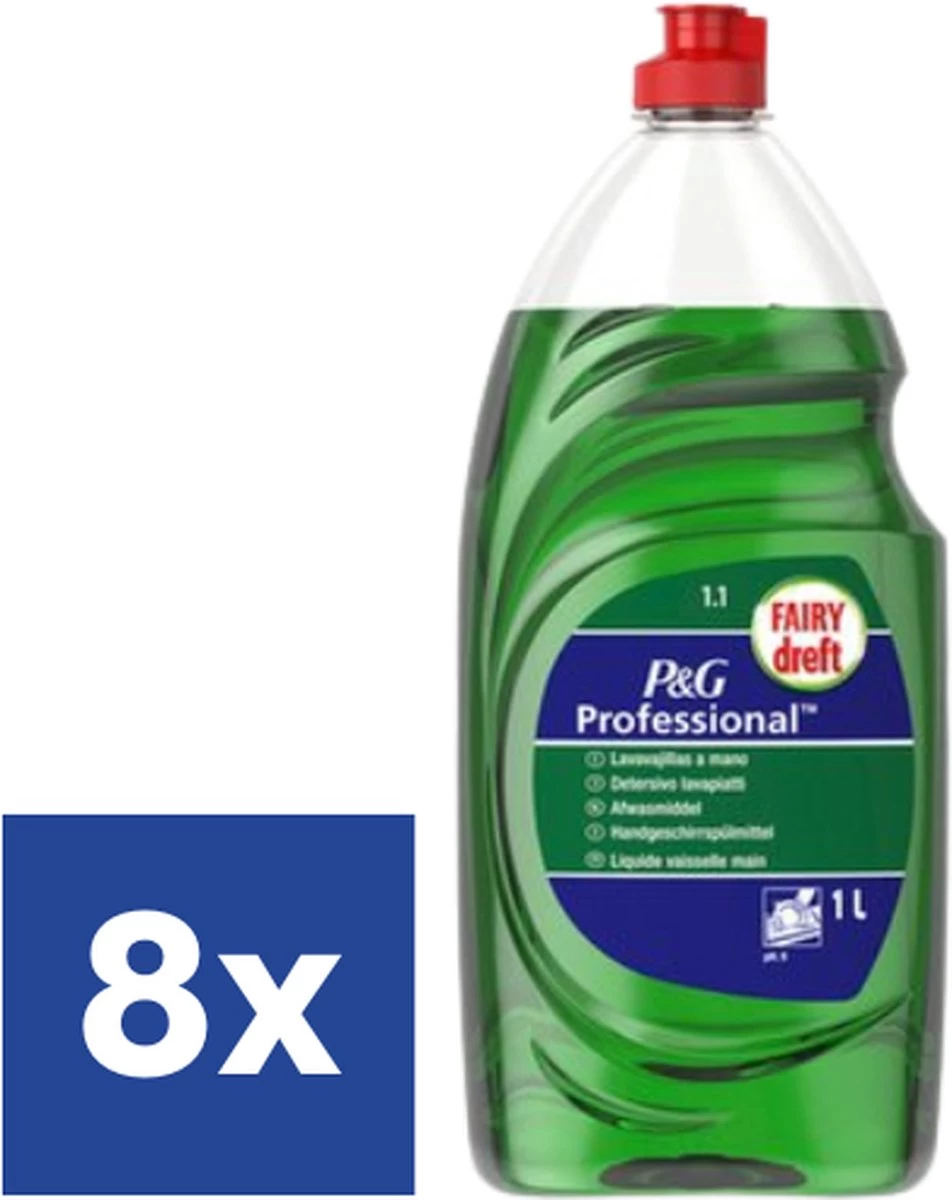 Dreft Original Professional Afwasmiddel (Voordeelverpakking) - 8 X 1 L 3 Dreft Original Professional Afwasmiddel (Voordeelverpakking) - 8 X 1 L