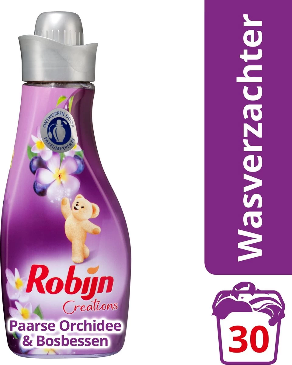 Robijn Creations Paarse Orchidee & Bosbessen - 30 Wasbeurten - Wasverzachter 3 Robijn Creations Paarse Orchidee & Bosbessen - 30 Wasbeurten - Wasverzachter