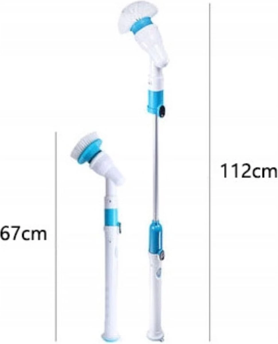 Merkloos Elektrische Schoonmaakborstel - Draadloos - 3 Opzetstukken - Oplaadbaar - Schrobber - Poetsmachine - Schoonmaak Middelen - Schoonmaak Borstel - Schrobborstel - Badkamer / Keuken - Poetsmachine - Polijstmachine - Reinigingsborstel 7 Merkloos Elektrische Schoonmaakborstel - Draadloos - 3 Opzetstukken - Oplaadbaar - Schrobber - Poetsmachine - Schoonmaak Middelen - Schoonmaak Borstel - Schrobborstel - Badkamer / Keuken - Poetsmachine - Polijstmachine - Reinigingsborstel - Afbeelding 5