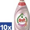 Dreft Clean & Care Afwasmiddel Rose & Satin (Voordeelverpakking) - 10 X 383 Ml -Leven Producten Winkel 989x1200 1